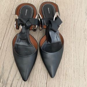 Proenza schouler - grommet block heel mules